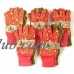 10 Pairs of Digz Cotton Jersey Patterned Medium Multi-Purpose Gloves   